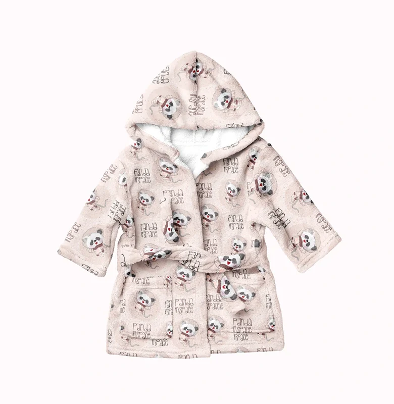 Baby Robe Panda Space